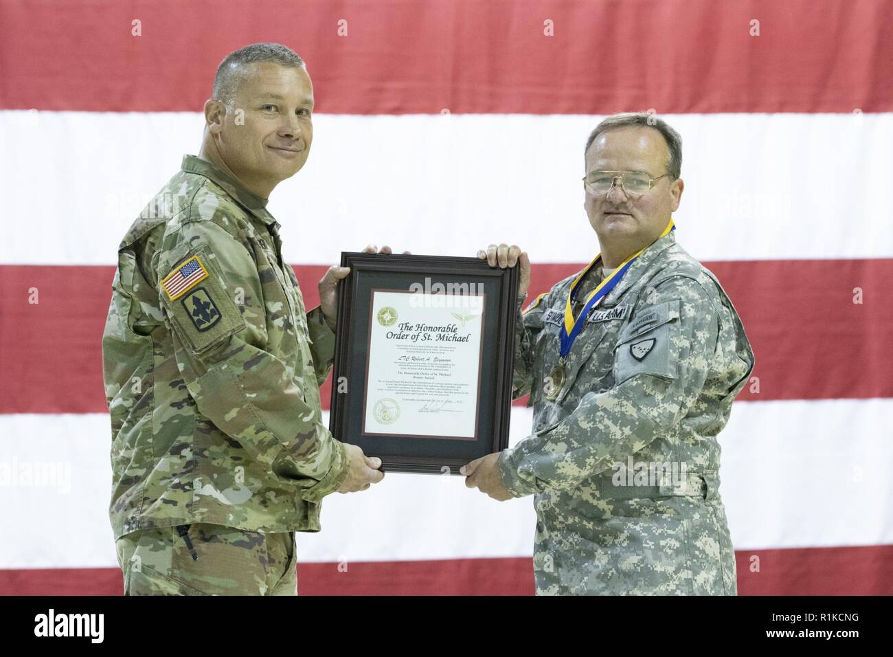 Lt. Col. Robert Seymour is inducted into the Order of Saint Michael ...