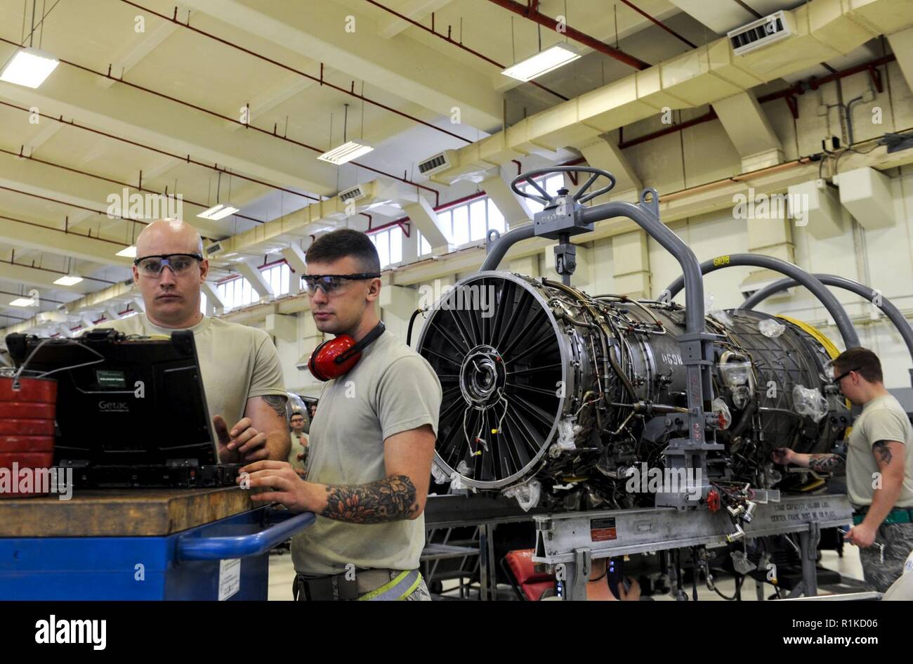U.S. Air Force maintainers from the 18th Component Maintenance Squadron ...