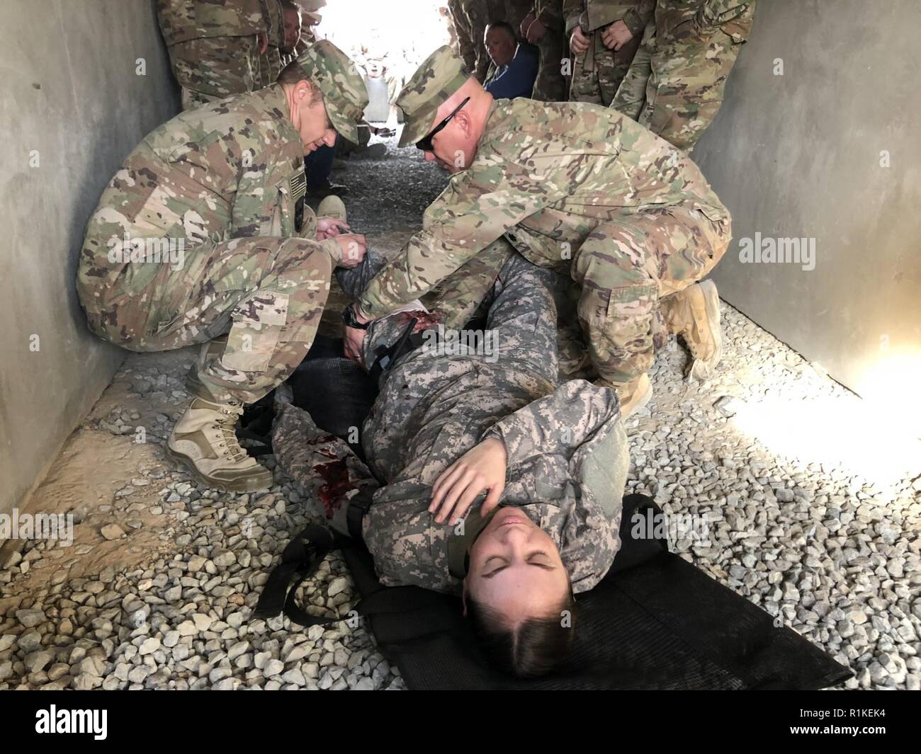 CAMP REDLEG, United Arab Emirates—Soldiers with the 65th Field