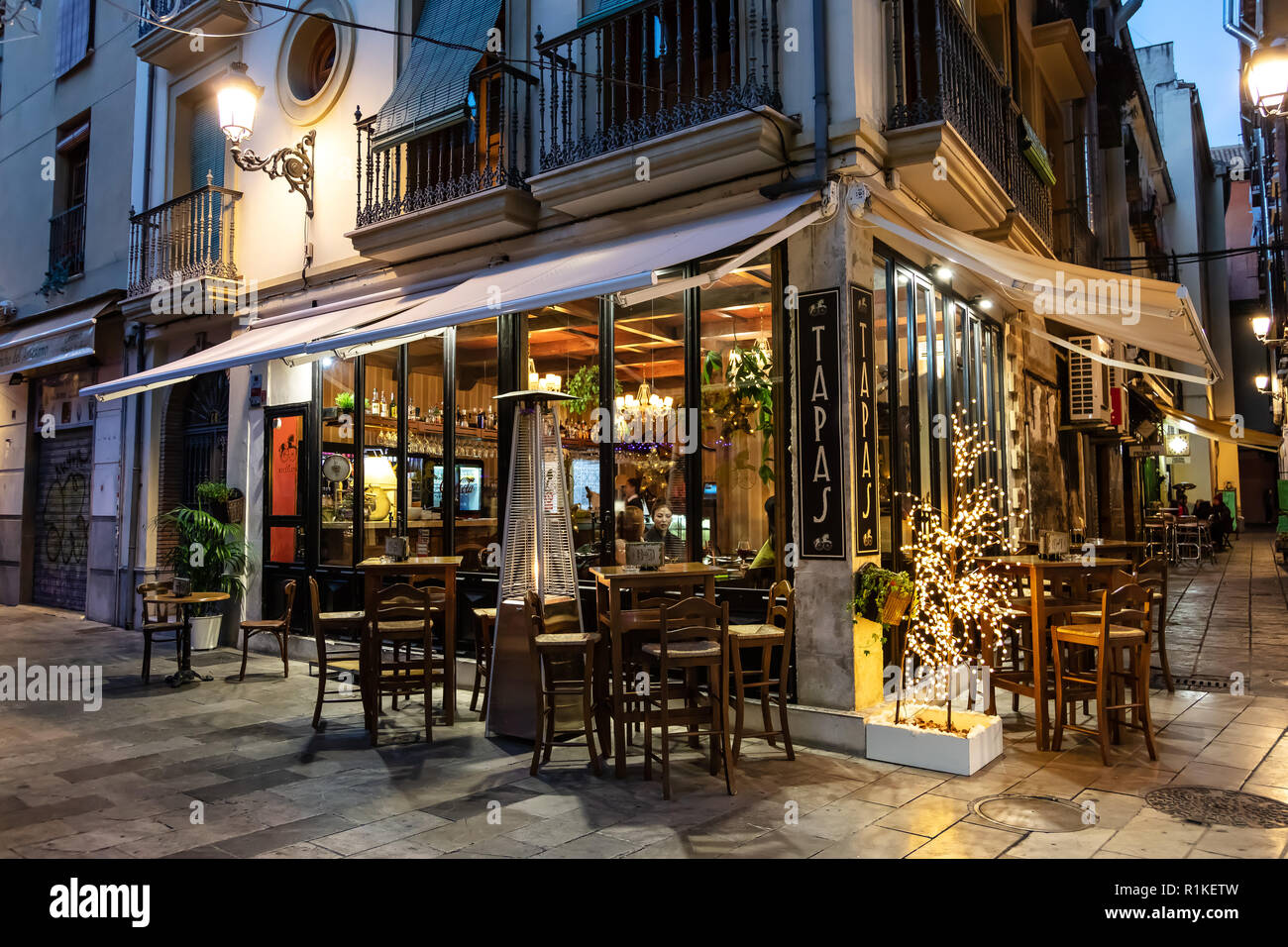 La Bicicleta restaurant, Granada, Province of Granada, Andalusia, Spain  Stock Photo - Alamy
