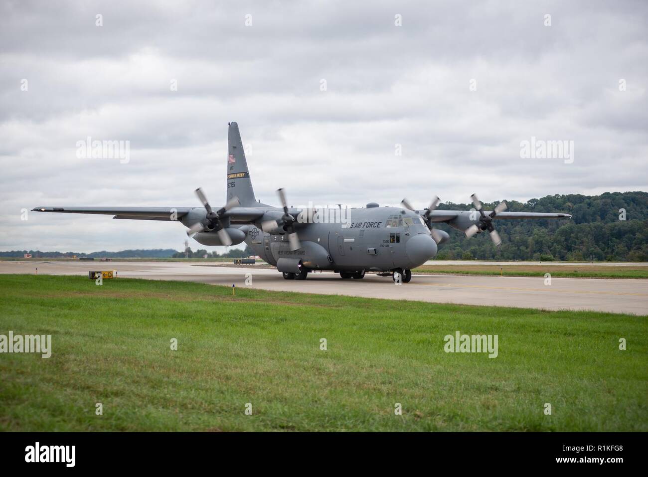 Charleston, W.Va. (Oct. 13, 2018) A C130 H3 Hercules from the 130th