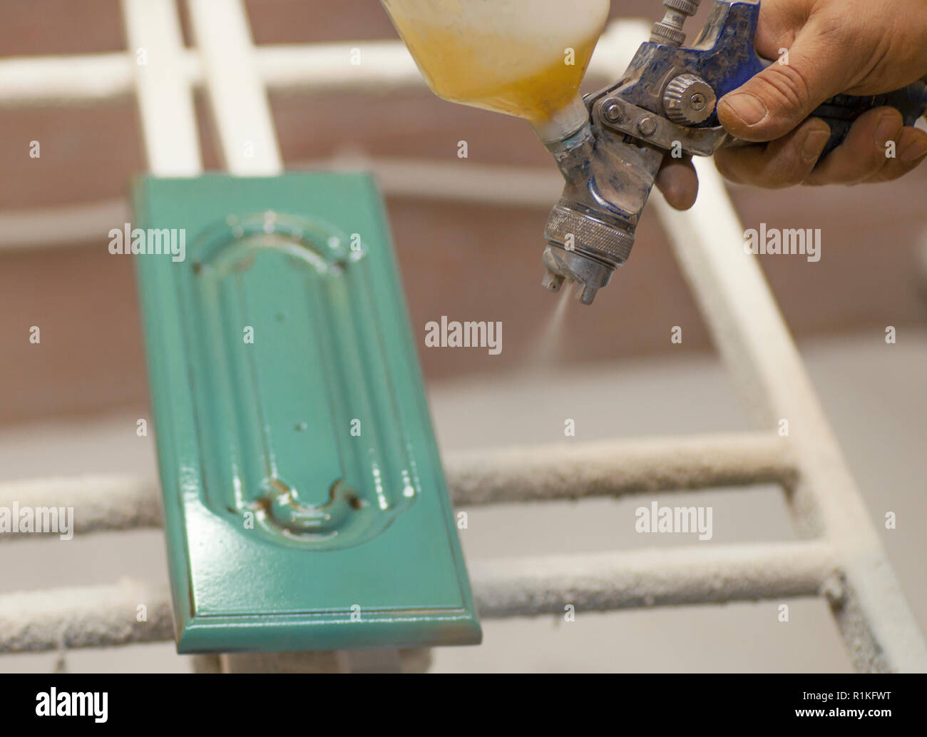 Spray Painting Furniture Stock Photos Spray Painting Furniture