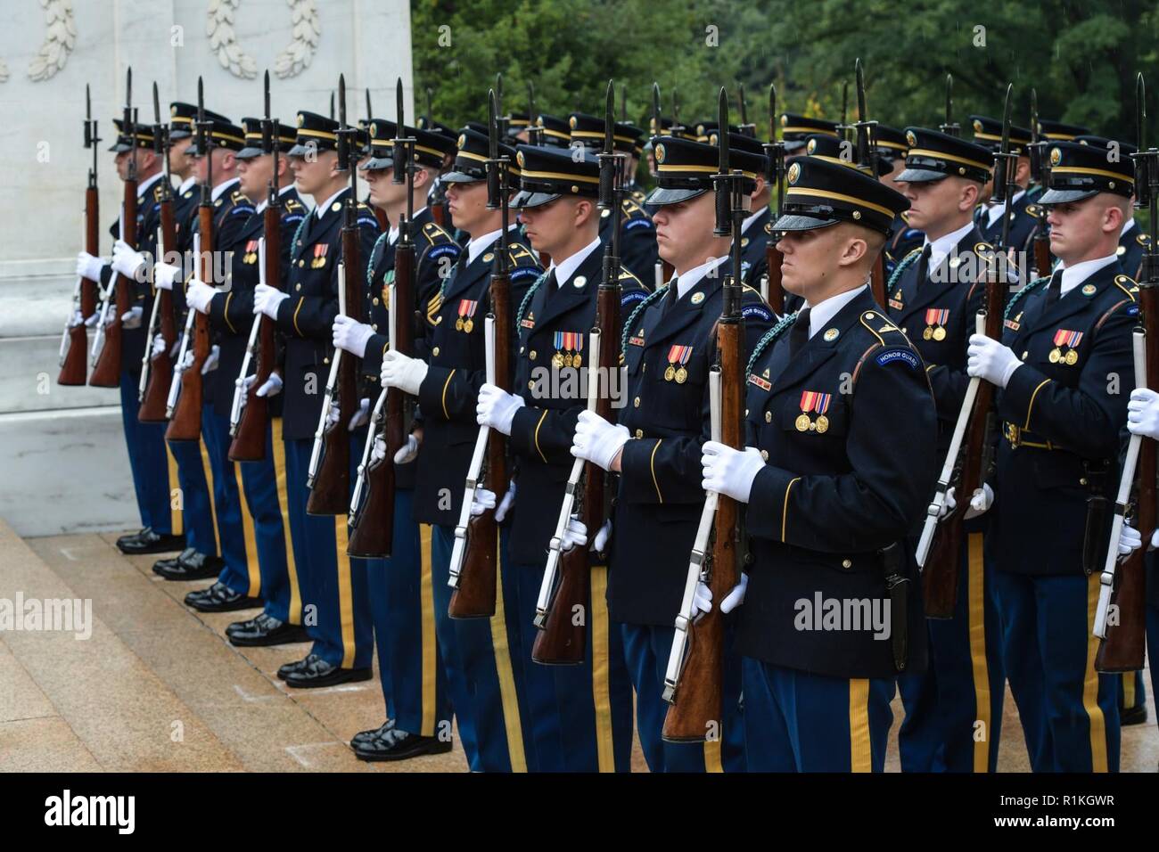 U.S. service members assigned to 3rd Infantry Regiment 