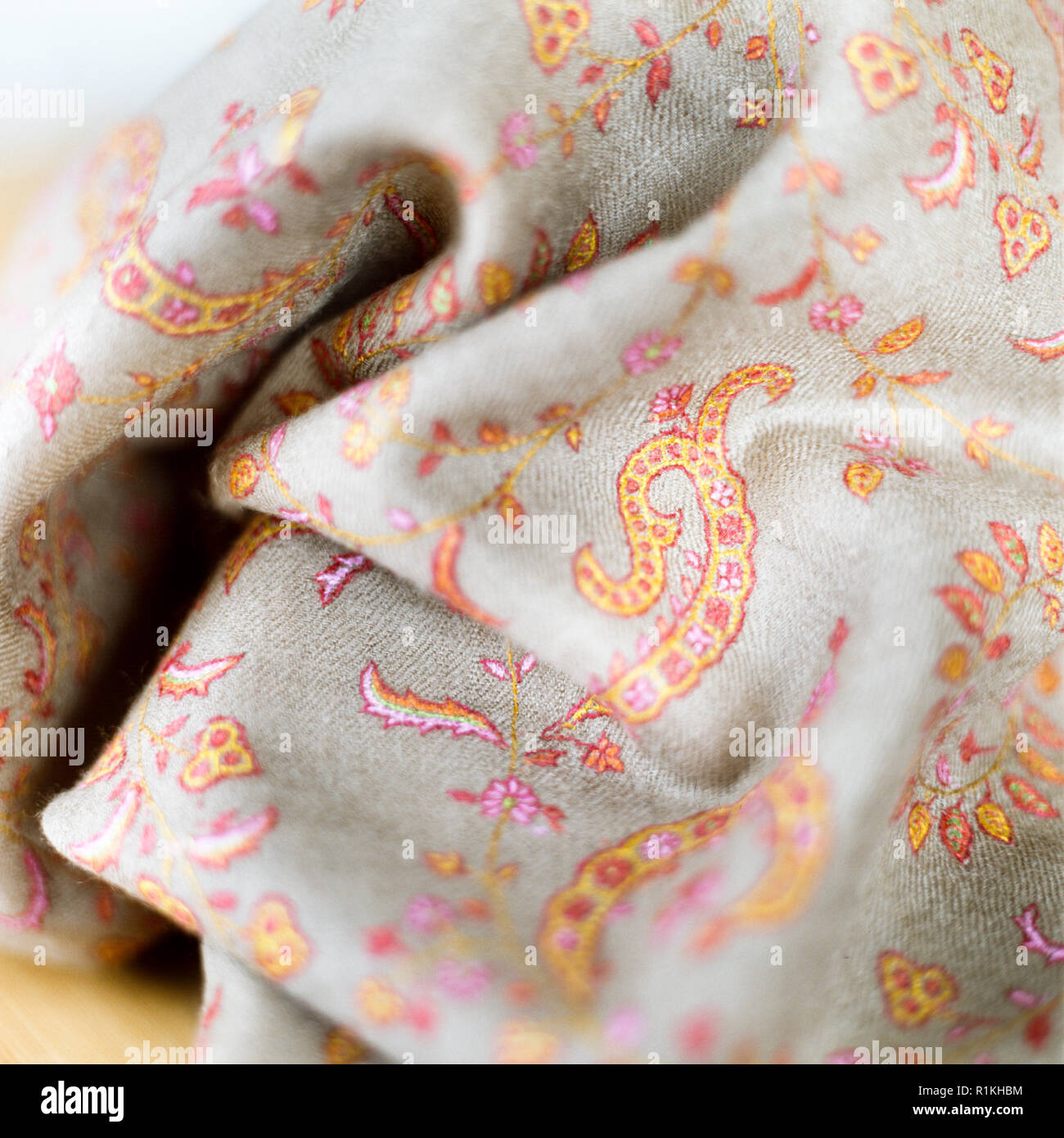 Fabric for making pashminas Stock Photo