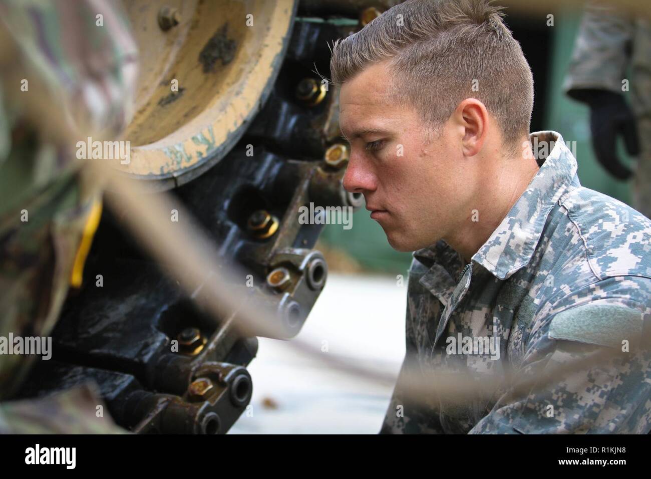 U.S. Army Spc. Alex Hassel, Assigned To Charlie Company, 2nd Battalion ...