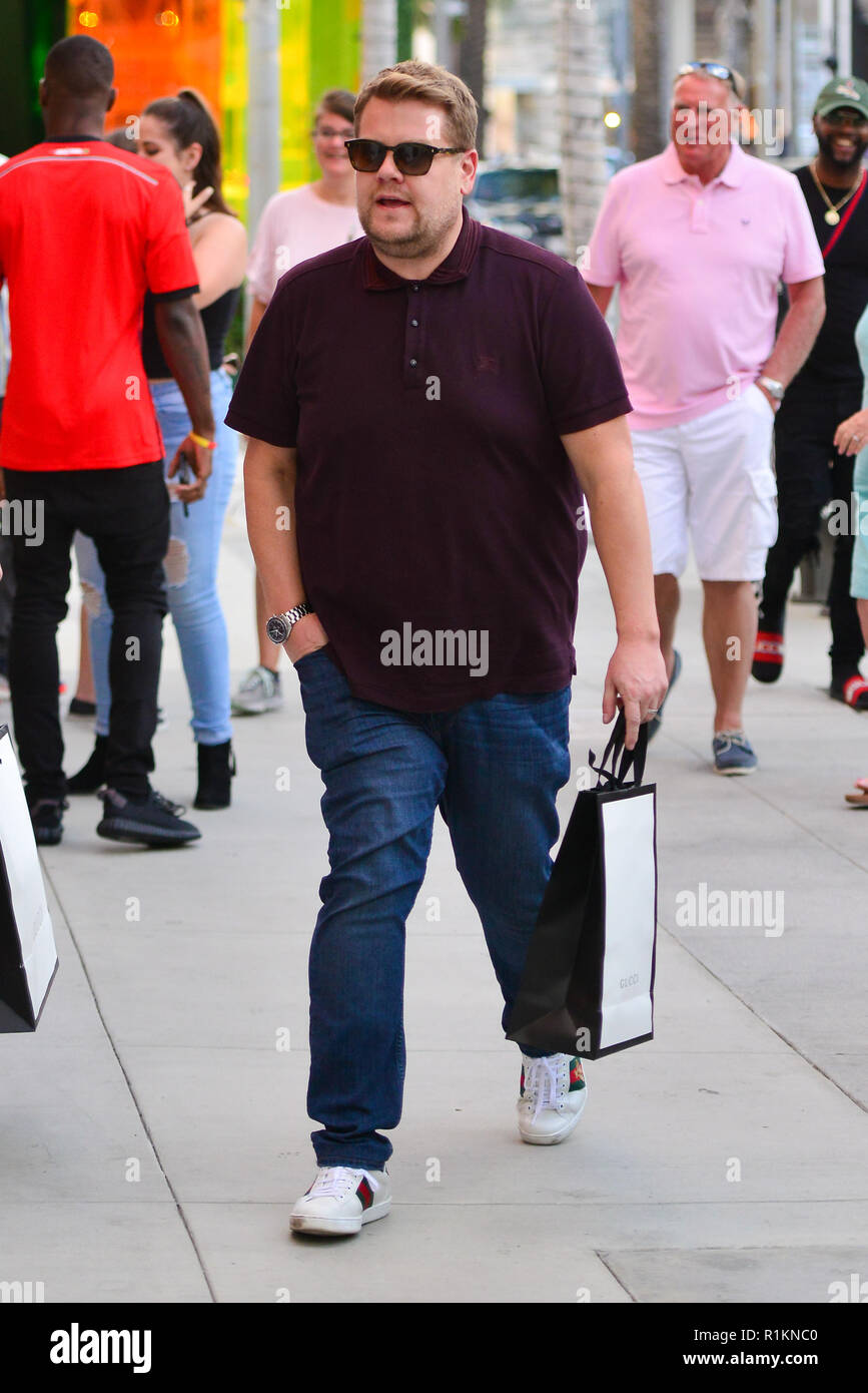 James Corden was spotted out on Rodeo Drive in Beverly Hills