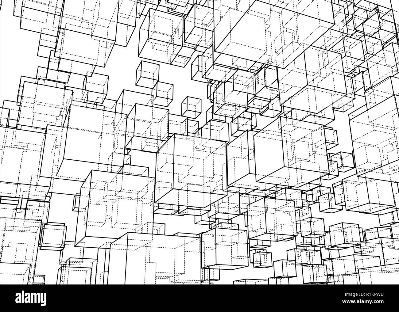 Vector abstract boxes background Stock Vector Image & Art Alamy