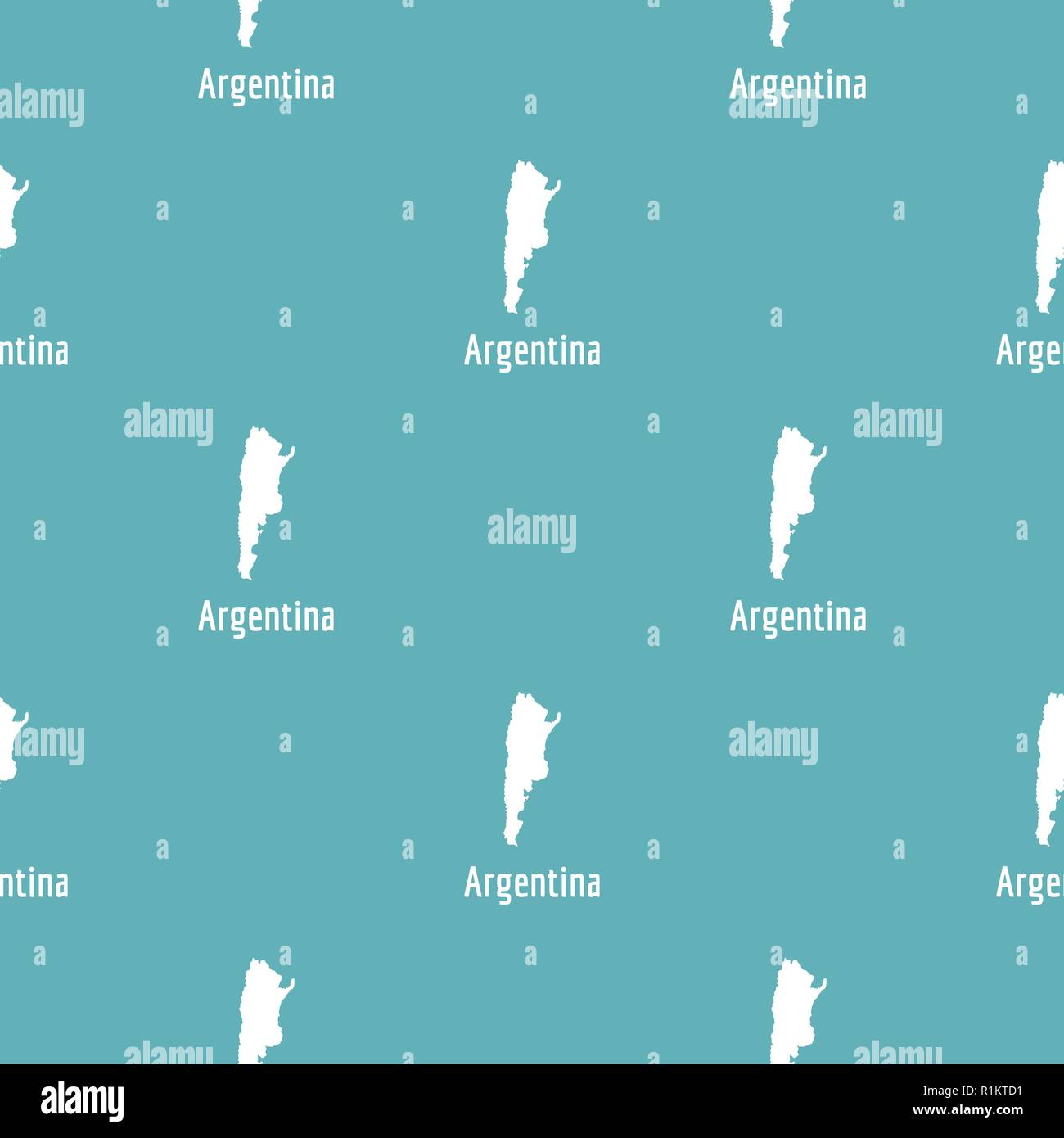 Argentina map in black. Simple illustration of Argentina map vector isolated on white background Stock Vector