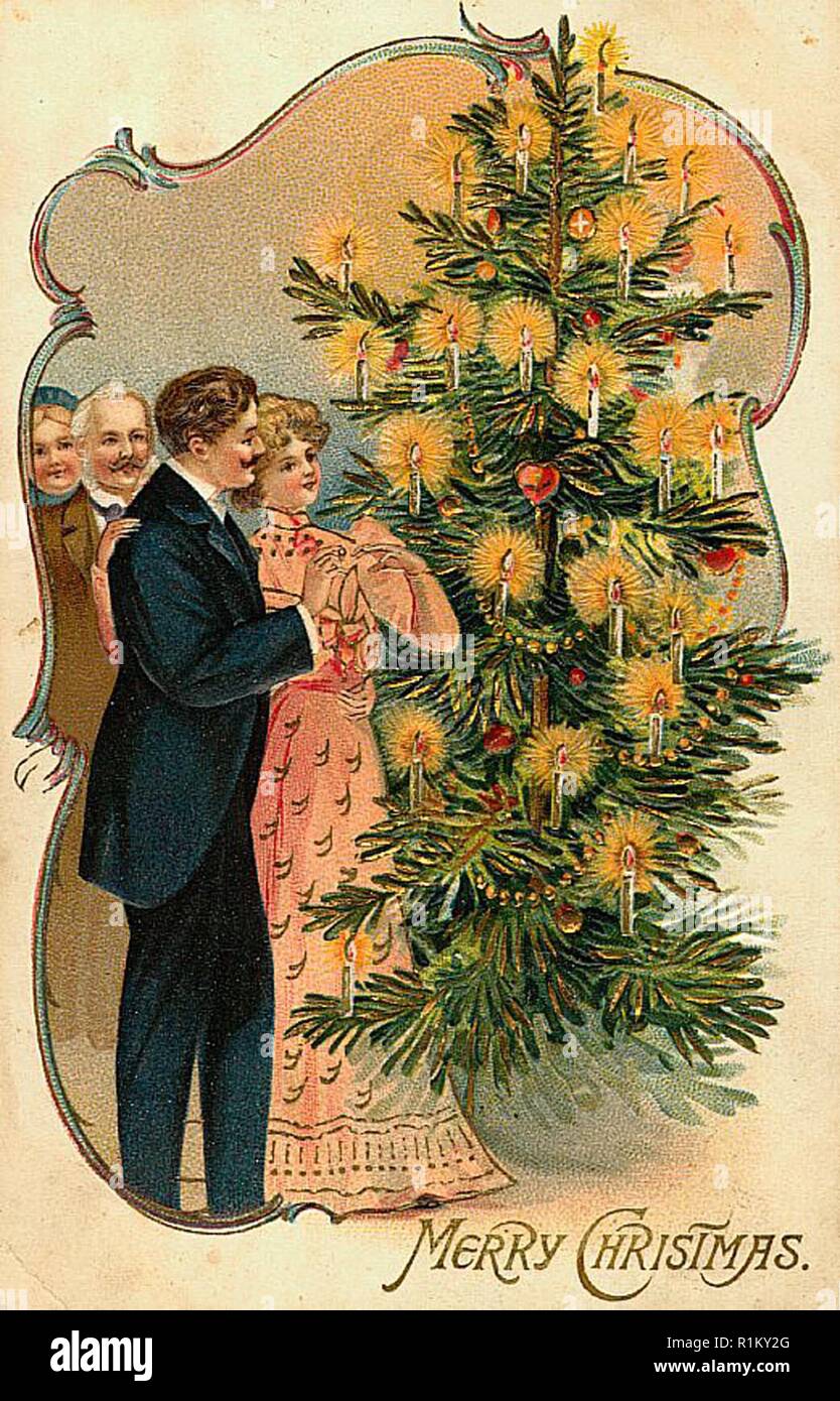 vintage christmas card design Stock Photo Alamy