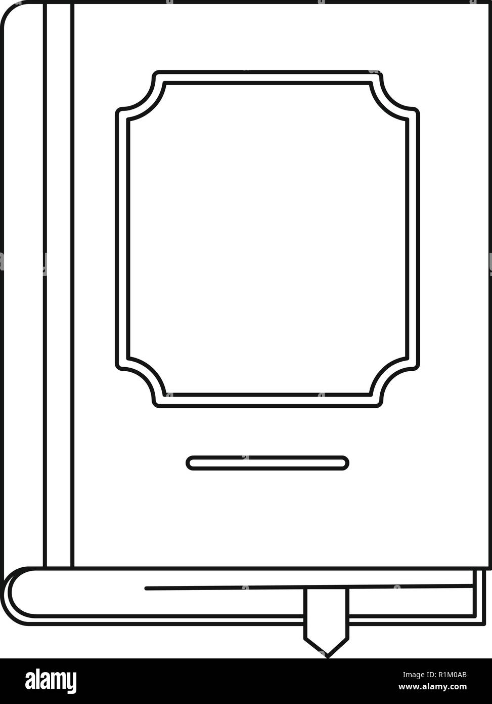 Classbook icon. Outline illustration of classbook vector icon for web ...