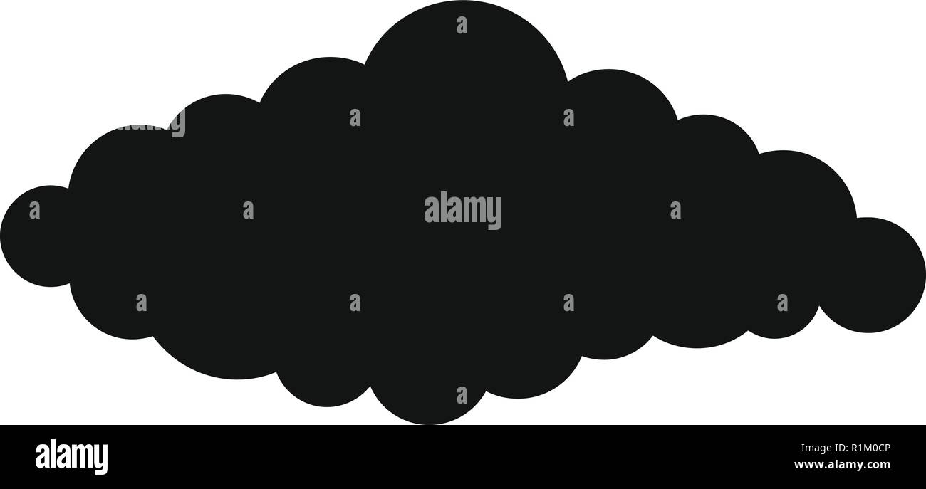 Fluffy cloud icon. Simple illustration of fluffy book vector icon for ...