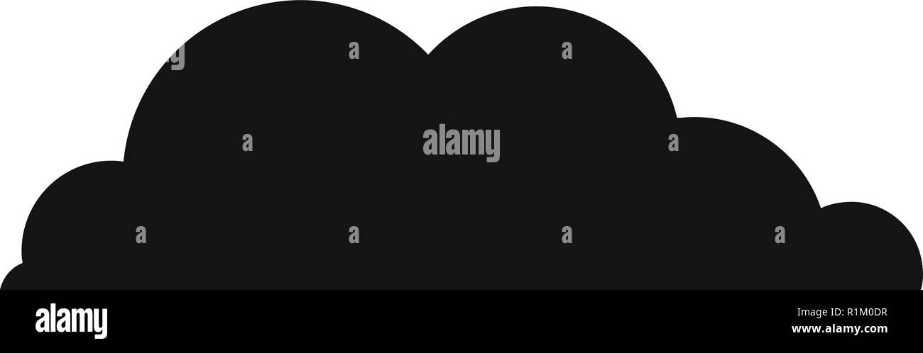 Rain cloud icon. Simple illustration of rain cloud vector icon for web ...