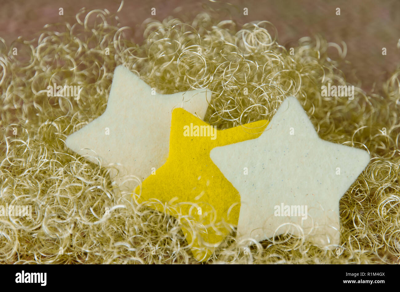 christmas stars in shining golden background Stock Photo - Alamy