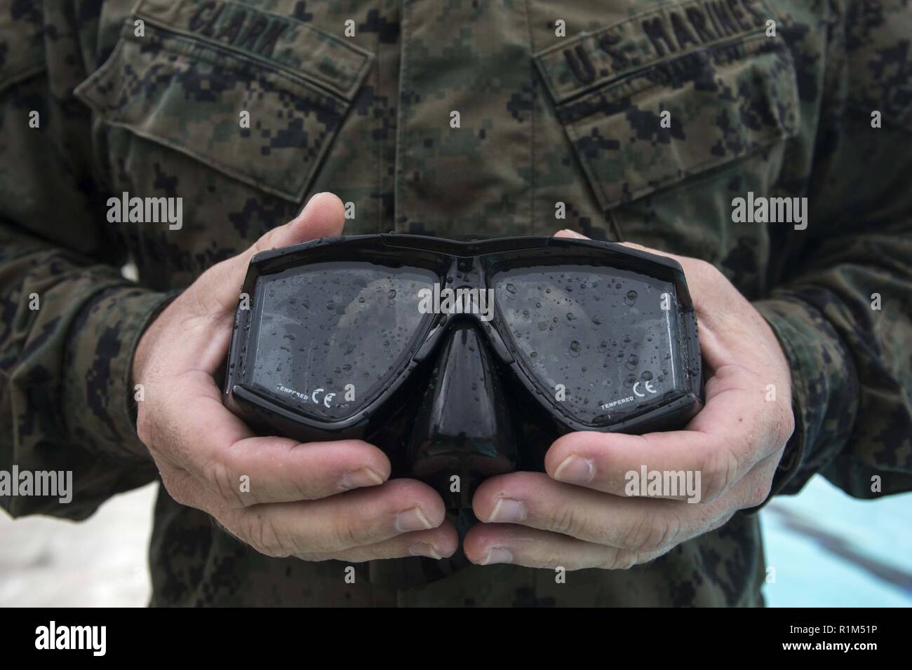 U.S. Marine Corps Staff Sgt. Stuart Clark, the operations chief with