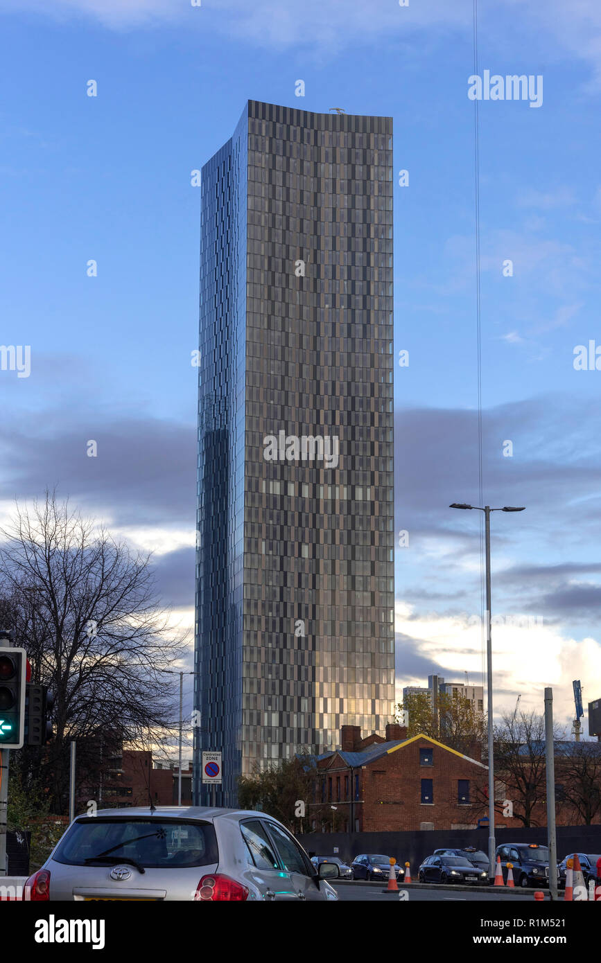 Deansgate Square development Manchester Stock Photo Alamy