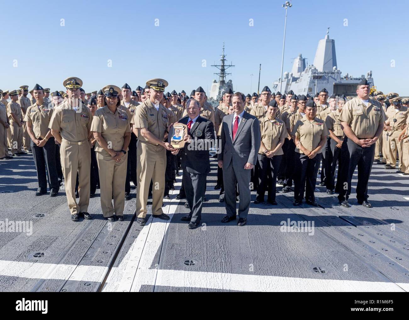 SAN DIEGO (Oct 19, 2018) Ivan Urnovitz, president of the Spokane Navy ...