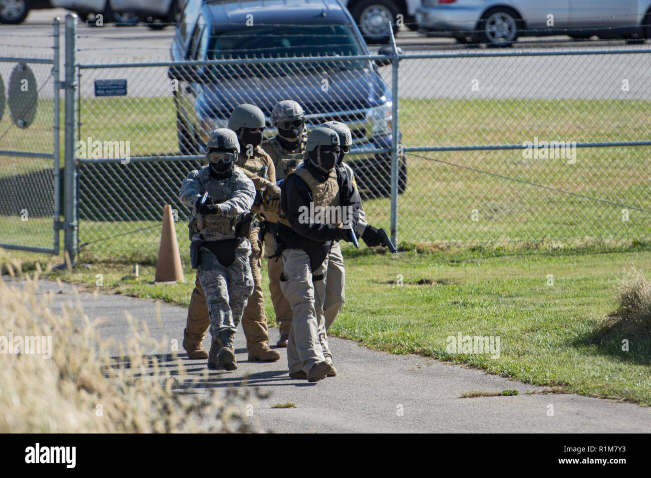 Airmen assigned to the 181st Security Forces Squadron, 181st
