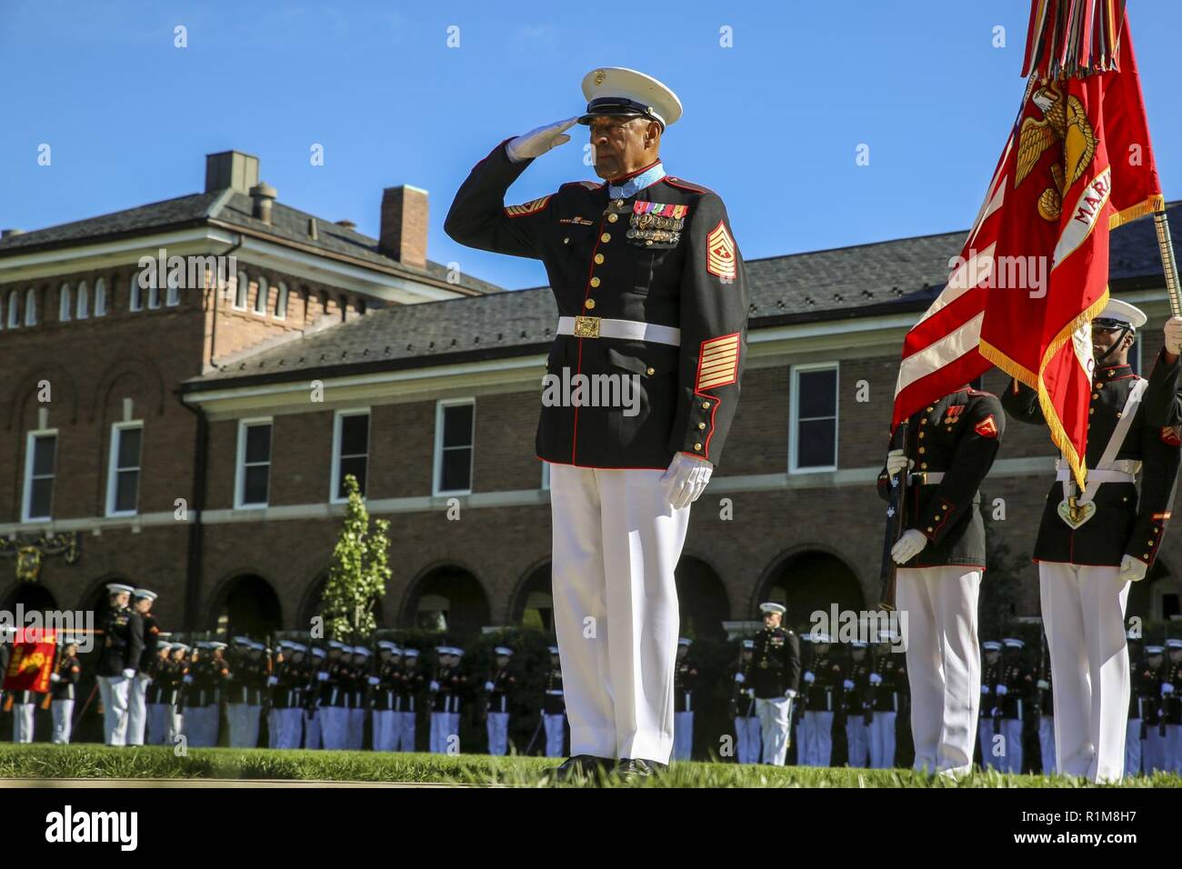 Retired U S Marine Corps Sgt Maj John L Canley The 298th