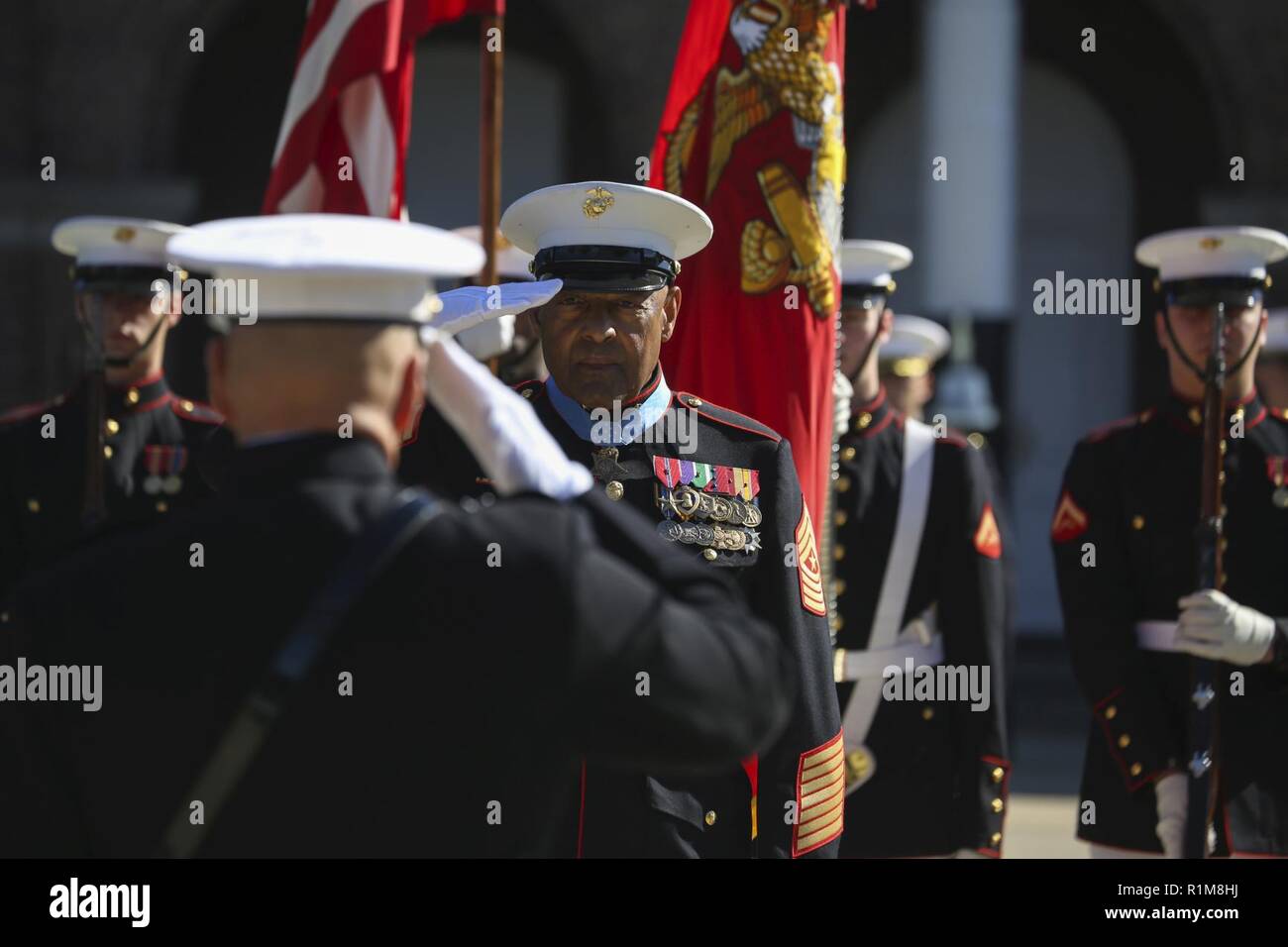 Retired U S Marine Corps Sgt Maj John L Canley The 298th