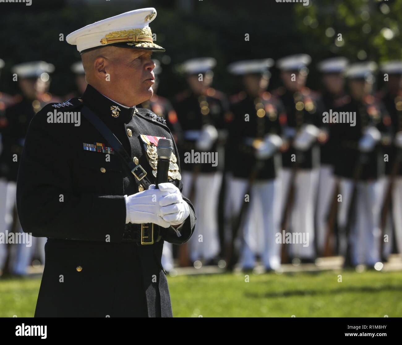 Commandant Of The Marine Corps Gen Robert B Neller Speaks To