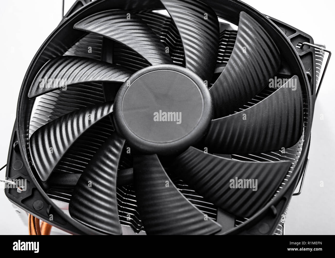 Cooler computer fan isolated on a white background Stock Photo - Alamy