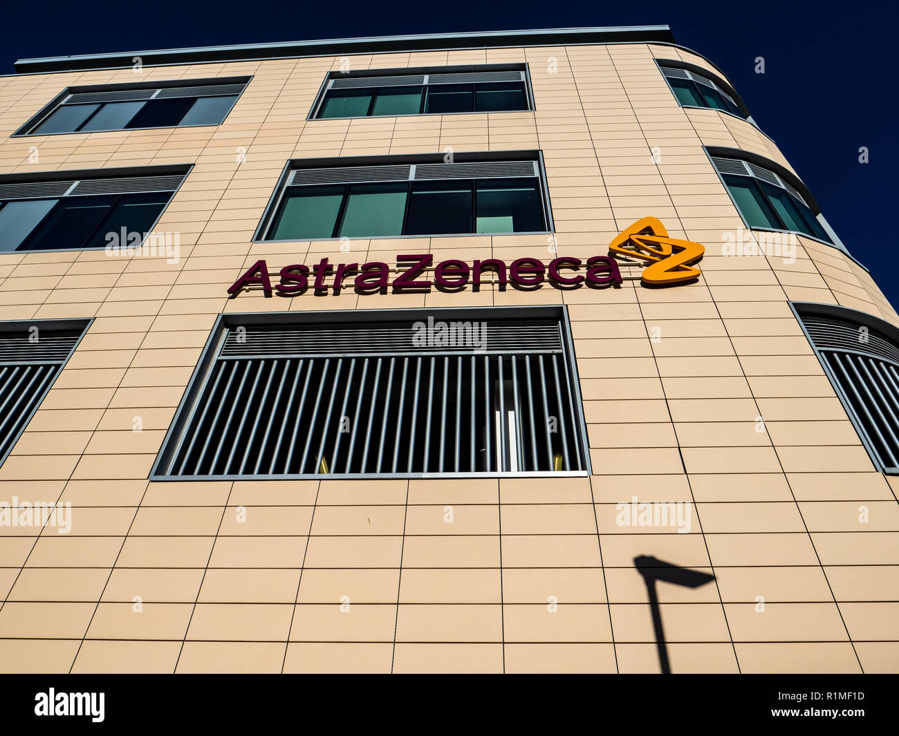 AstraZeneca Cambridge - Corporate Offices - Academy House Cambridge Stock Photo