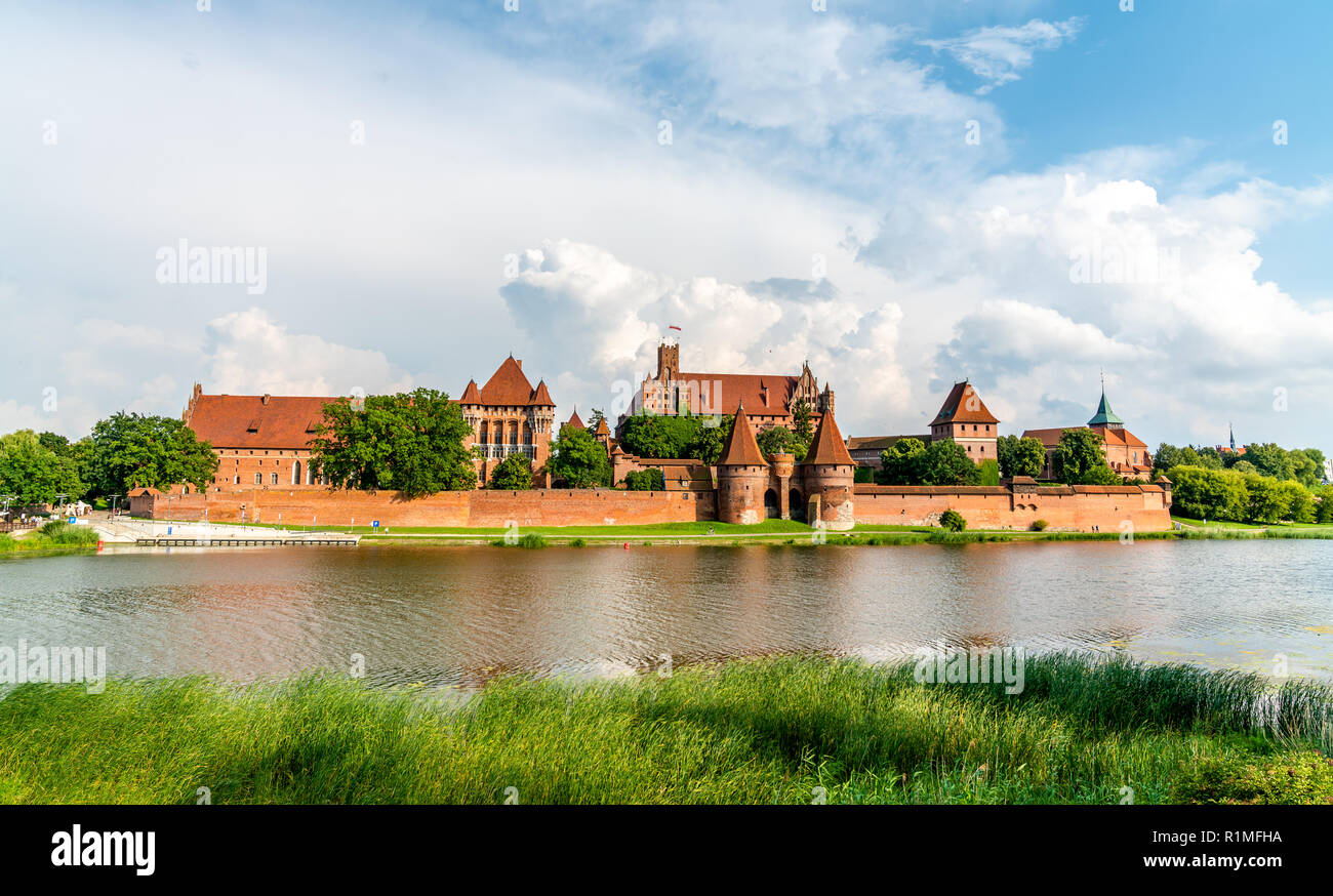Malbork Castle, UNESCO world heritage in Pomerania, Poland Stock Photo