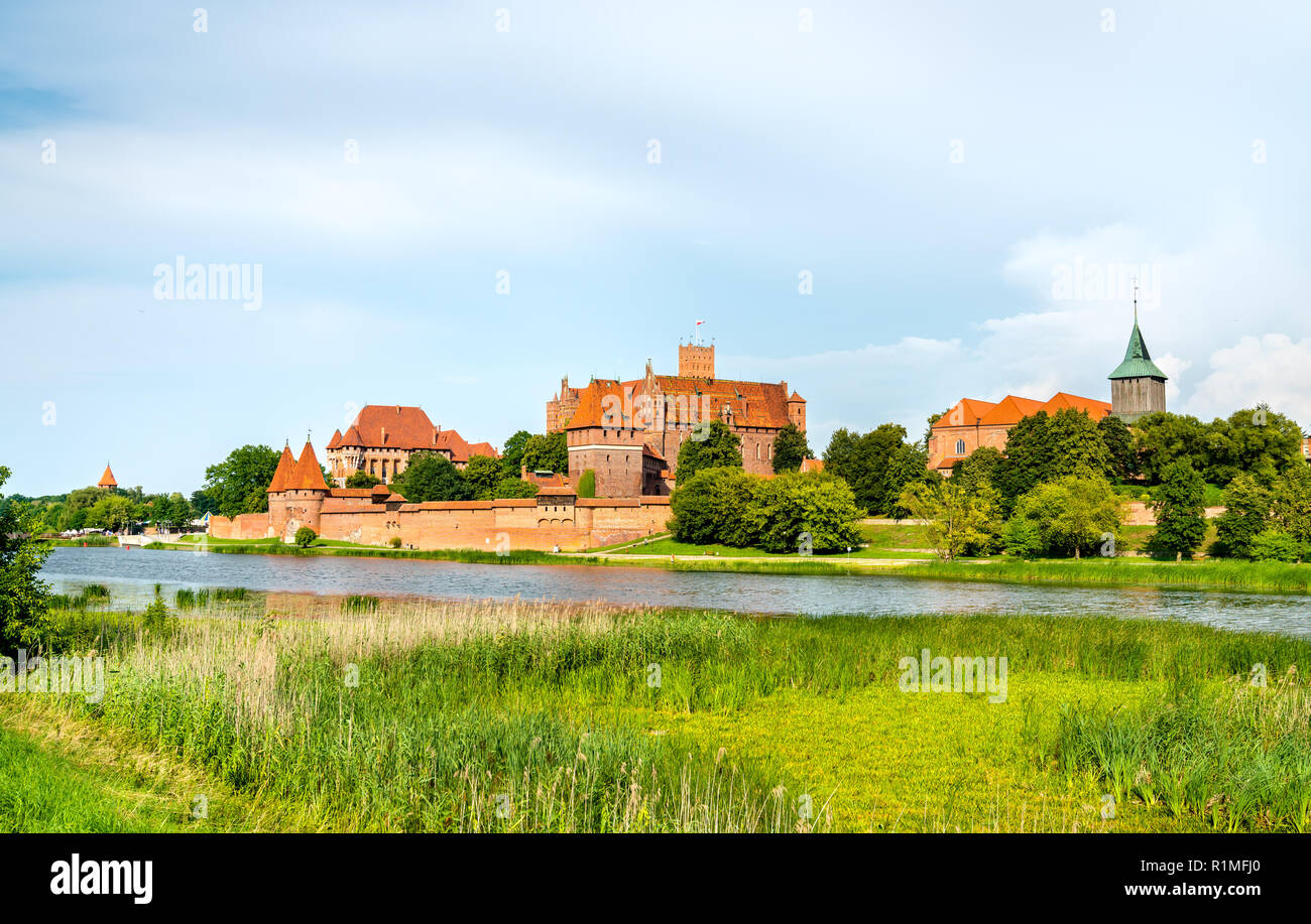 Malbork Castle, UNESCO world heritage in Pomerania, Poland Stock Photo
