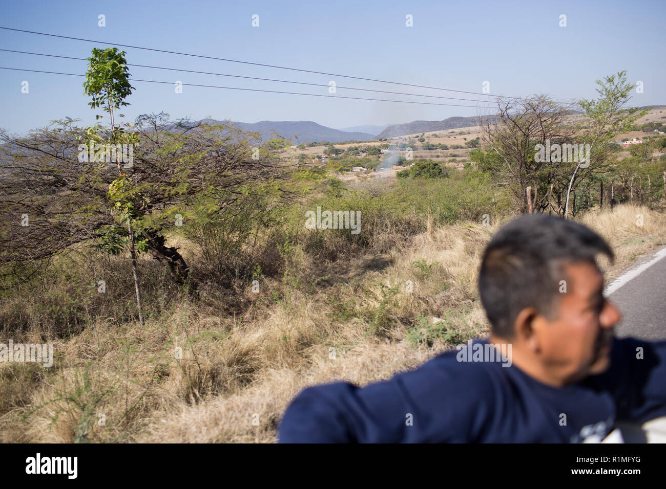 Victor Tepec Velez Rides In The Back Of A Truck Along With