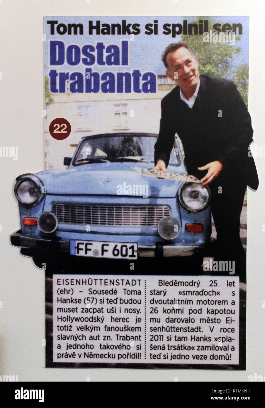 The Trabant Museum Prague Motol of Trabant cars, produced in former East Germany, Prague, Czech Republic, November 13, 2018. (CTK Photo/Milos Ruml) Stock Photo