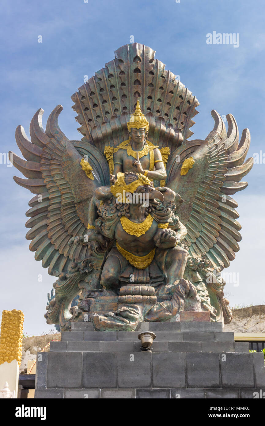 Statue at the entrance of the Garuda Wisnu Kencana Cultural Park on Bali  Stock Photo - Alamy