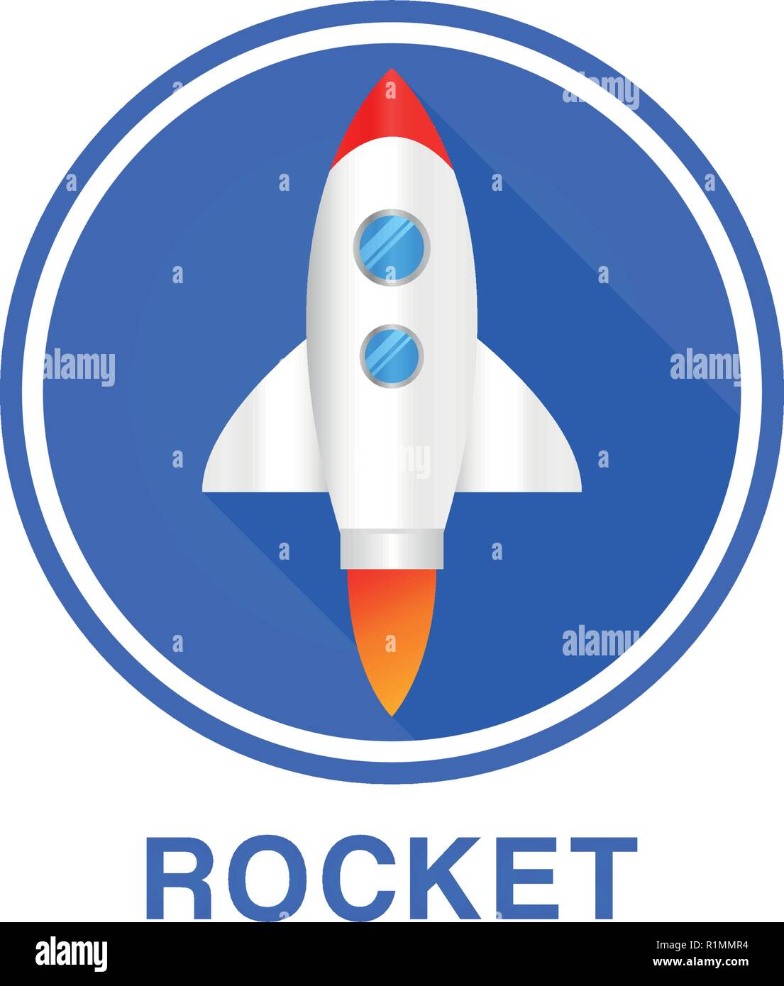 Round flat icon rocket, seo, marketing, rocket launch icon Stock Vector  Image & Art - Alamy