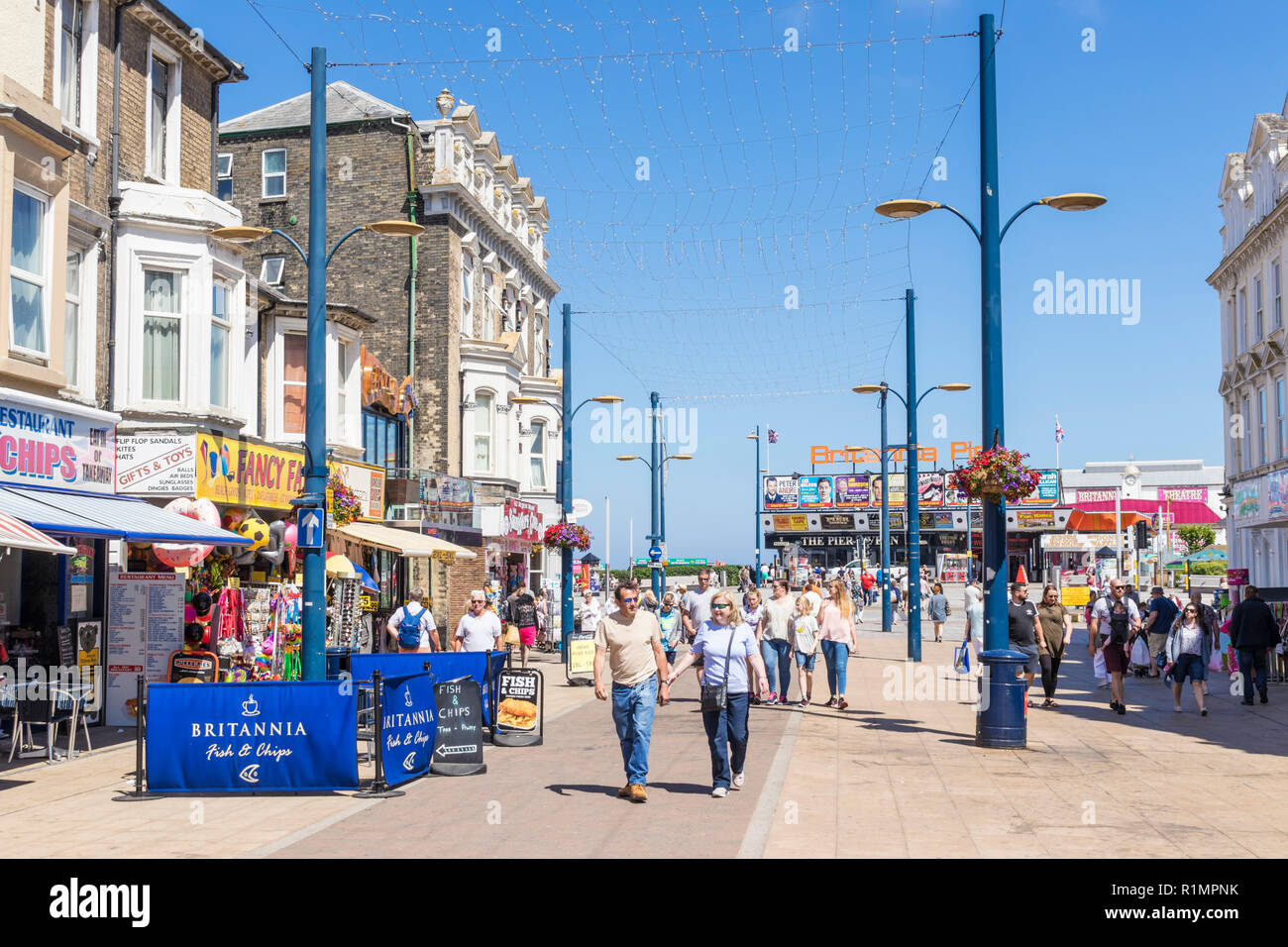 Great Yarmouth Regent Road a street full of amusements cafes fish and