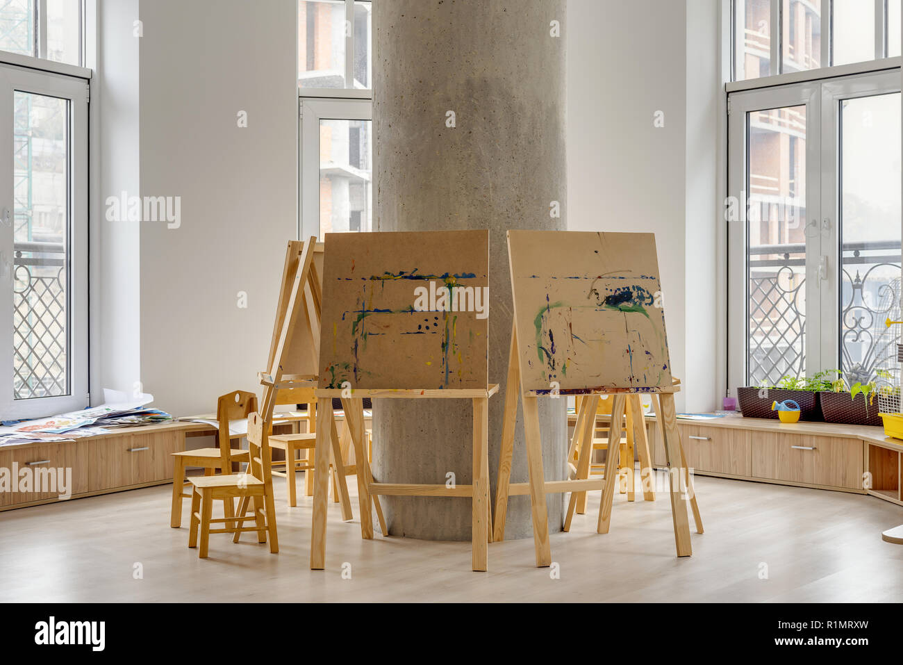 Kindergarten classroom interior hires stock photography and images Alamy