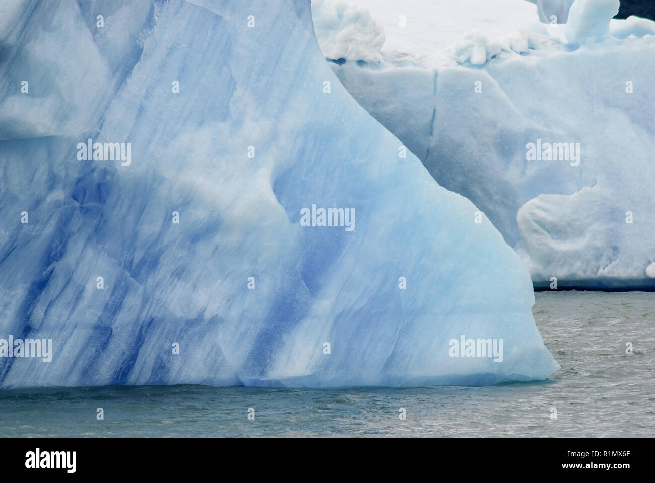 Drifting icebergs on Argentino lake in Patagonia Argentina Stock Photo