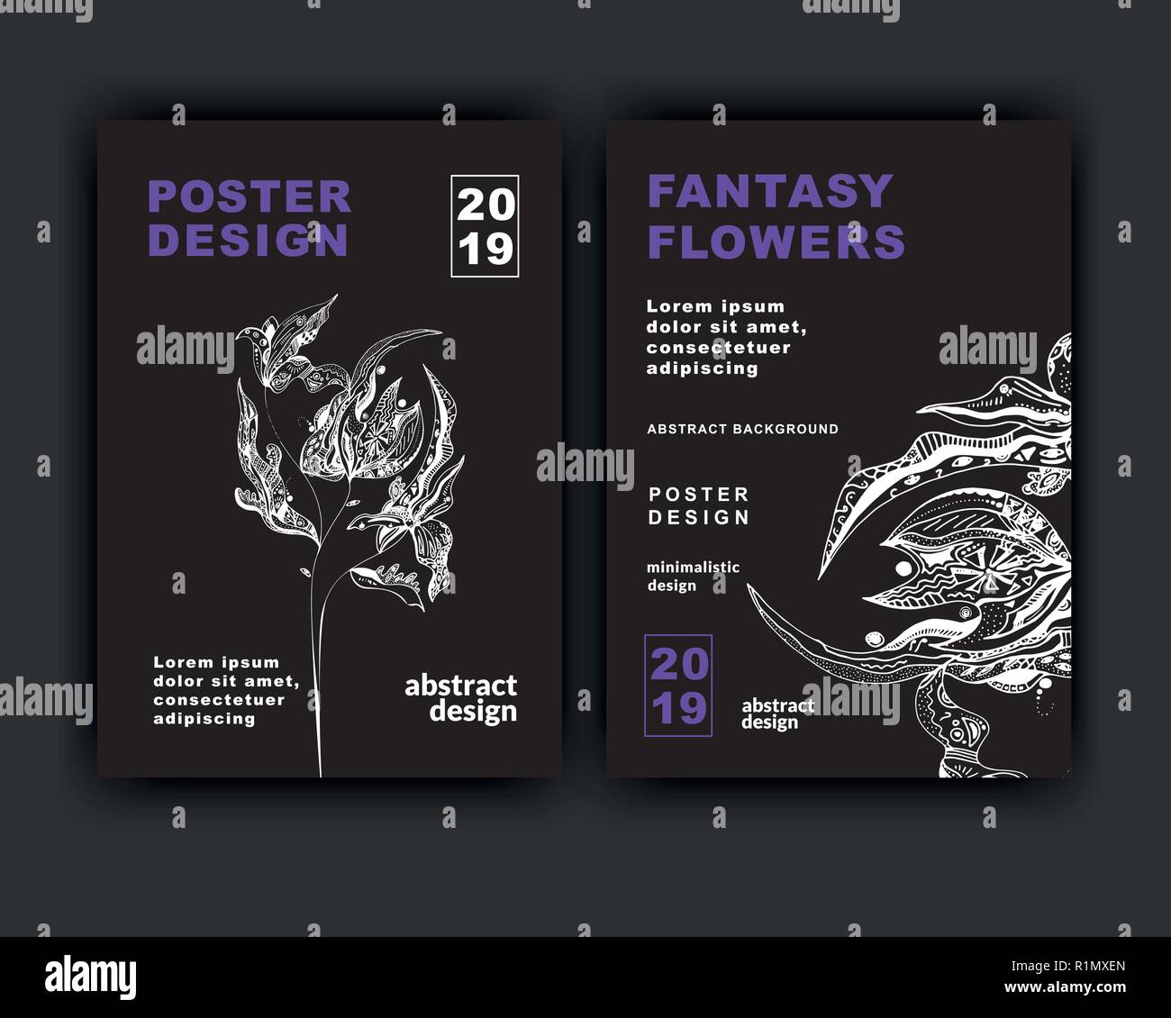 Abstract flowers background. It can be used for posters, cards, flyers