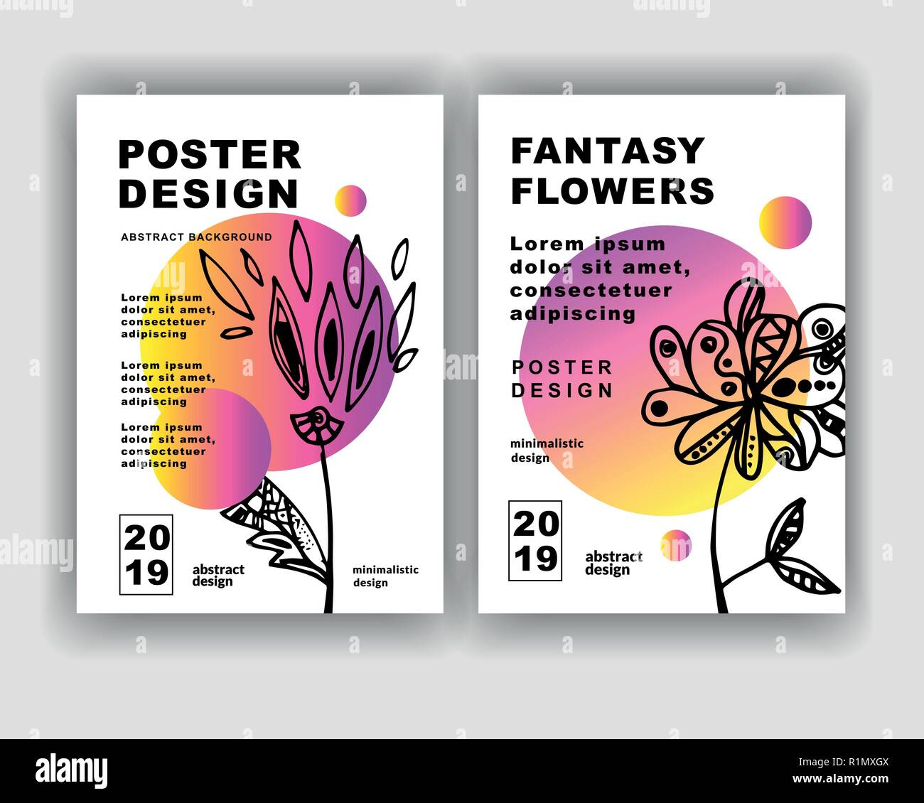 Abstract flowers background. It can be used for posters, cards, flyers