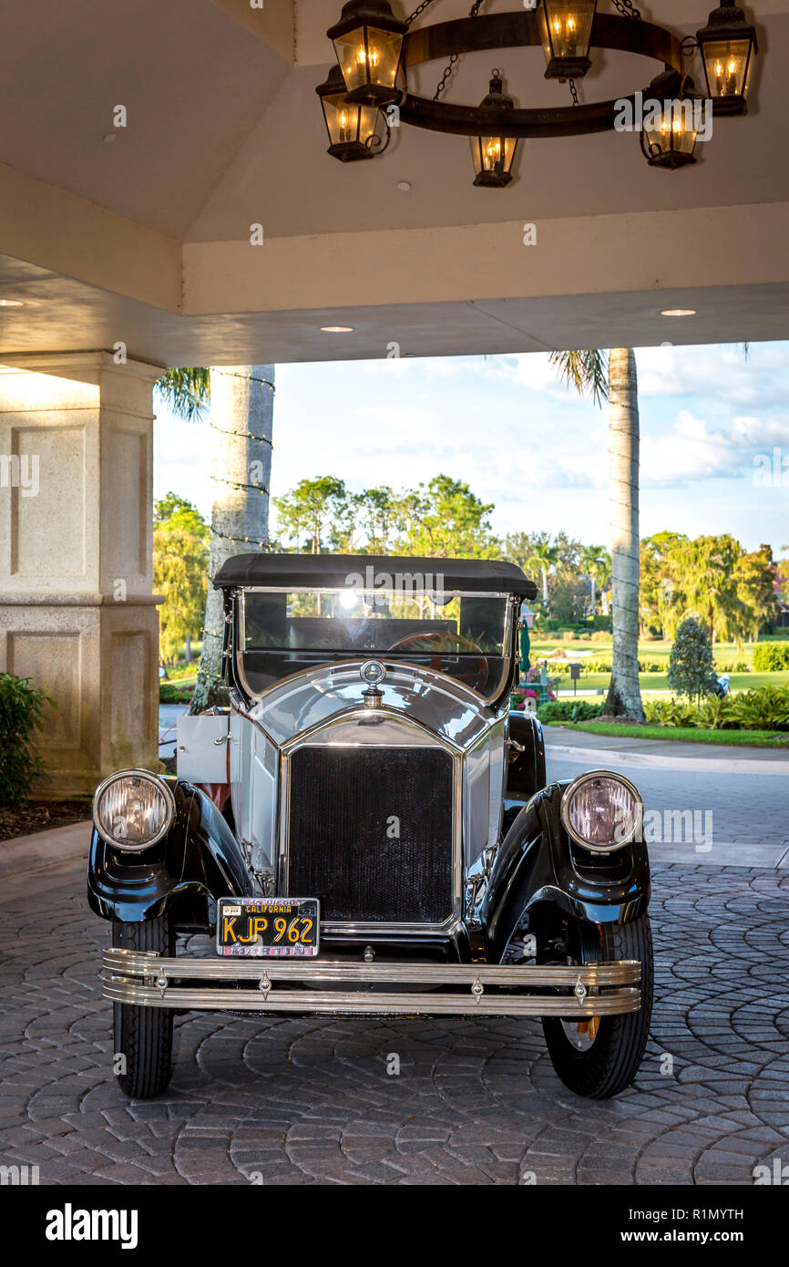 1926 Ford Model T Roadster at Quail Creek Country Club, Naples, Florida, USA Stock Photo