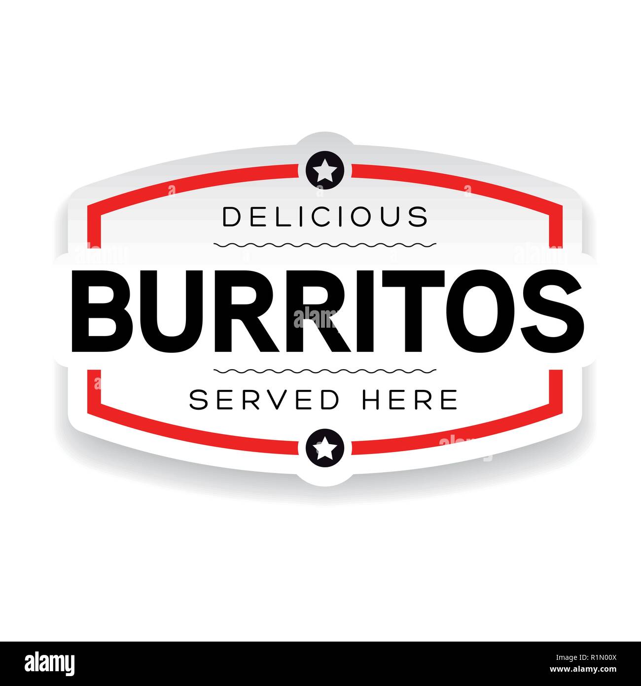 Burritos vintage sign label Stock Vector Image & Art Alamy