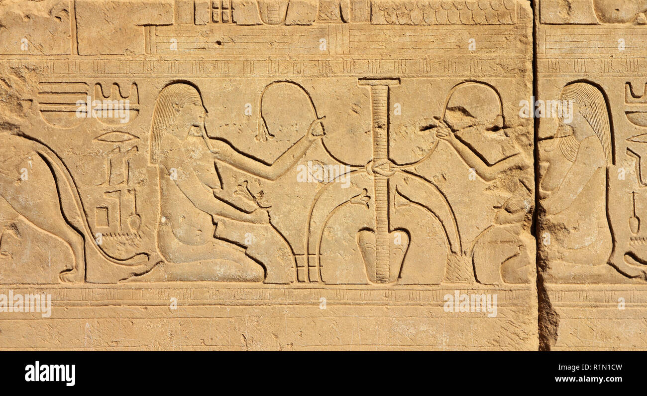 ancient egypt images and hieroglyphics Stock Photo