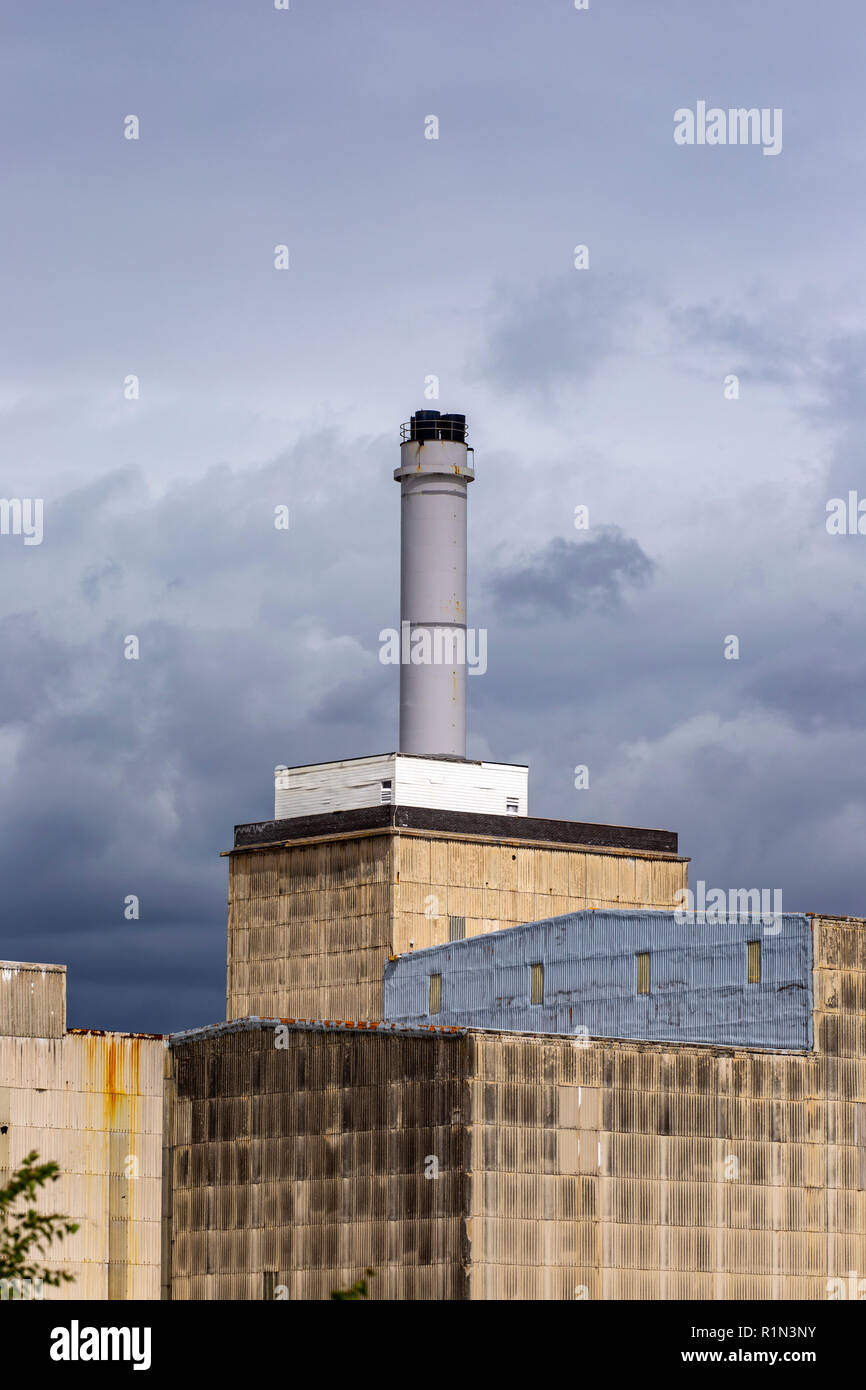 Chimney of British salt factory in Middlewich Cheshire UK Stock Photo Alamy
