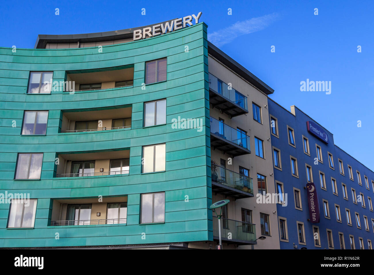 dorchester brewery square redevelopment site , dorchester county town, dorset, england, uk Stock Photo