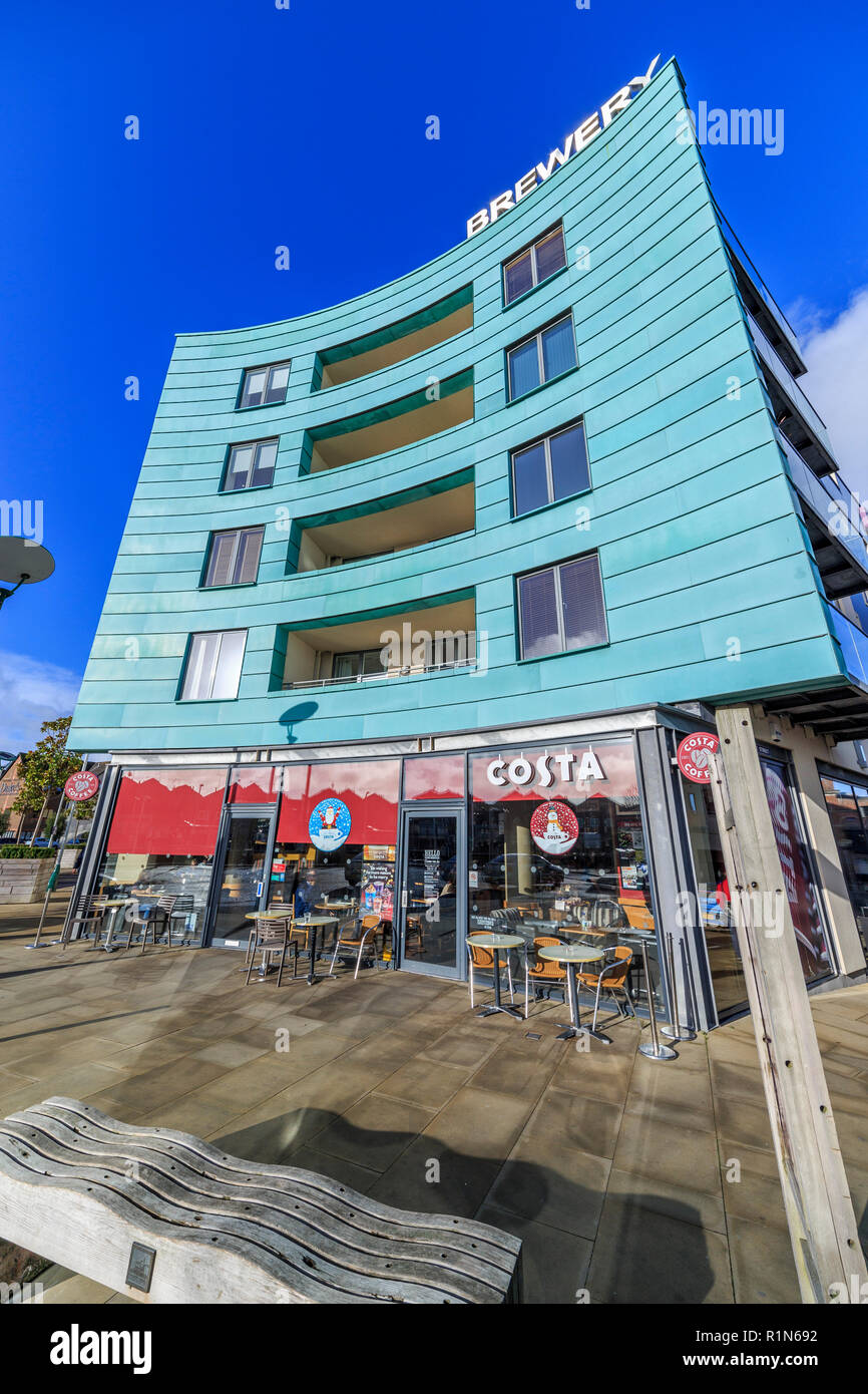 dorchester brewery square redevelopment site , dorchester county town, dorset, england, uk Stock Photo