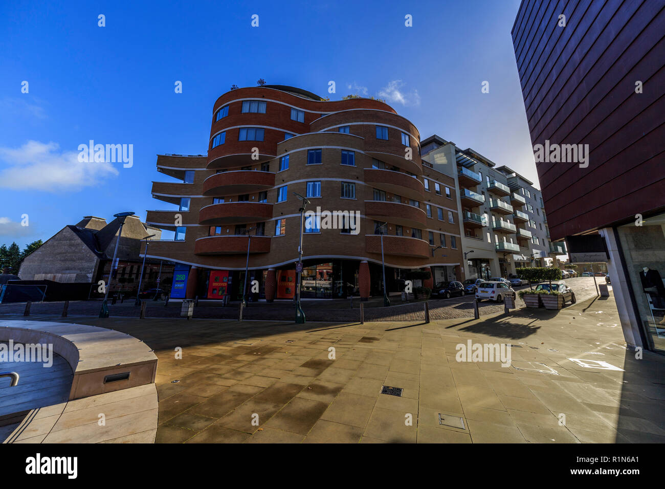 dorchester brewery square redevelopment site , dorchester county town, dorset, england, uk Stock Photo