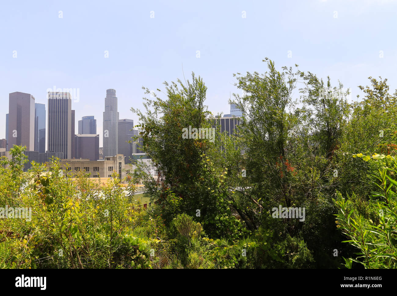 Los Angeles, California, USA May 30, 2017 View of some tower