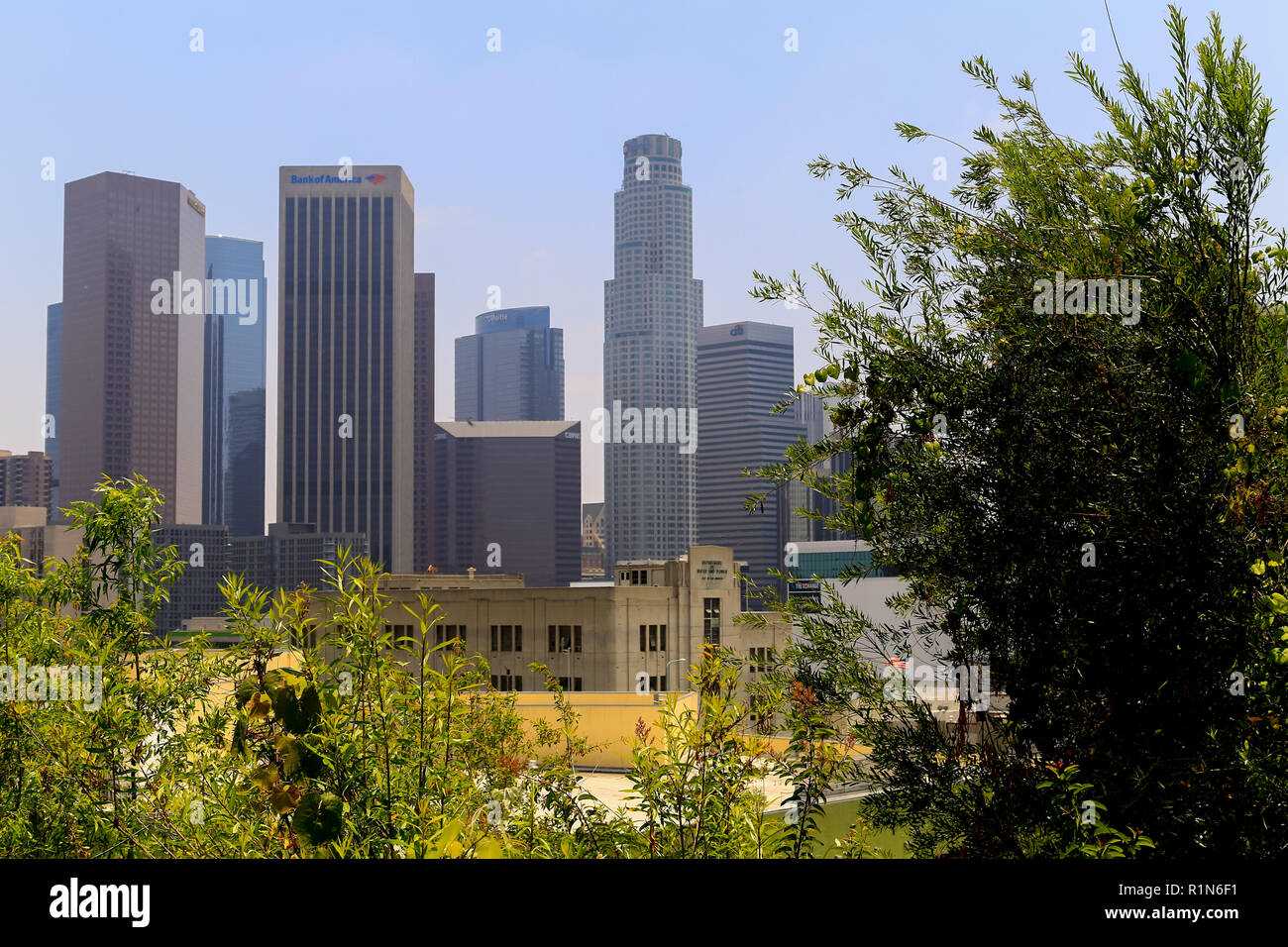 Los Angeles, California, USA May 30, 2017 View of some tower