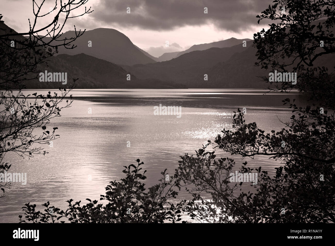 Ullswater lake in the Lake District, England Stock Photo