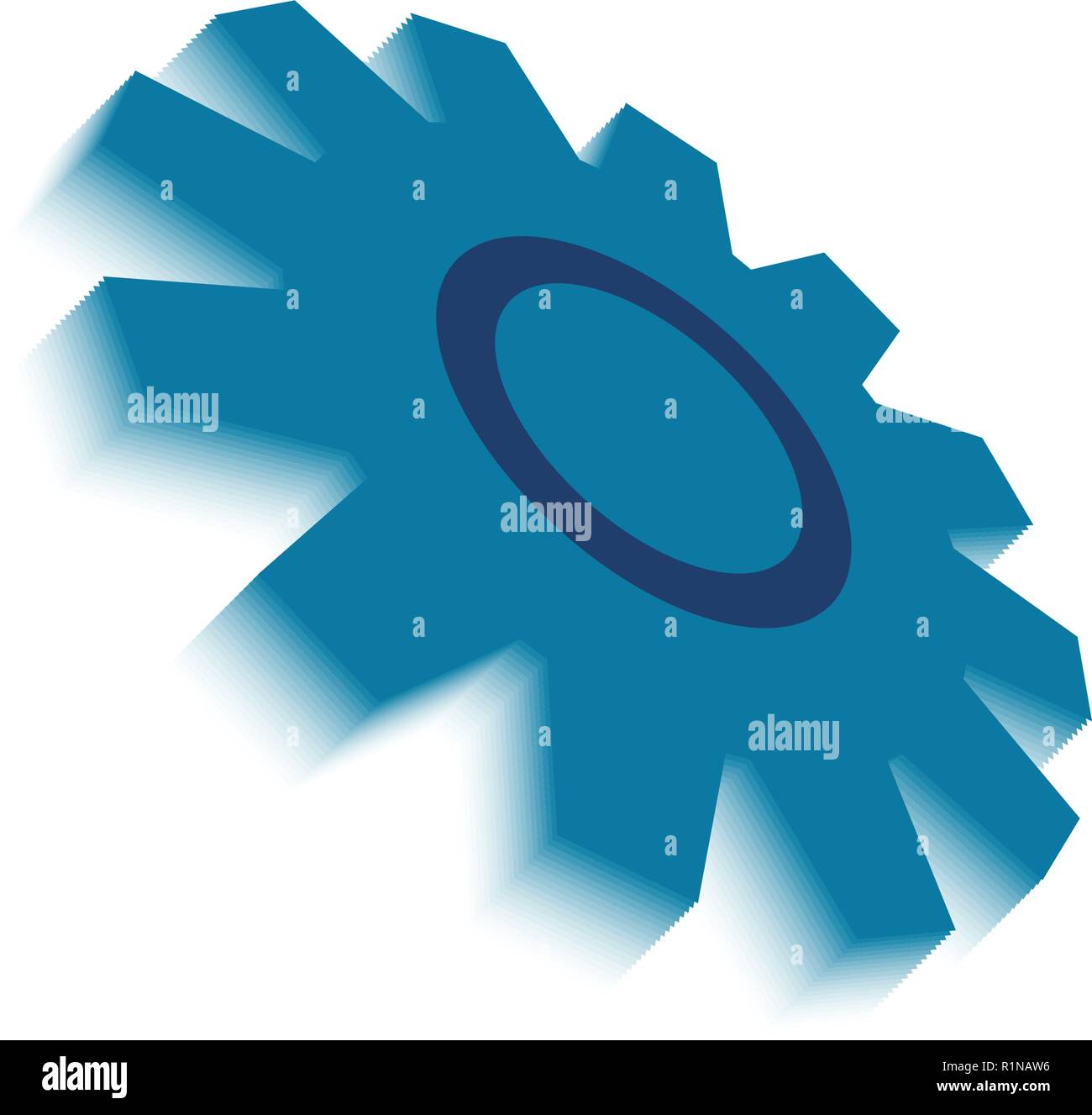 Abstract gear graphic design template vector illustration Stock Vector