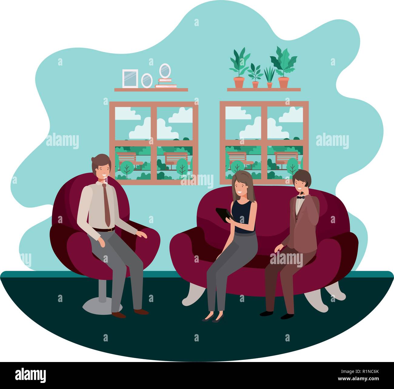 Resting room sit Stock Vector Images - Alamy