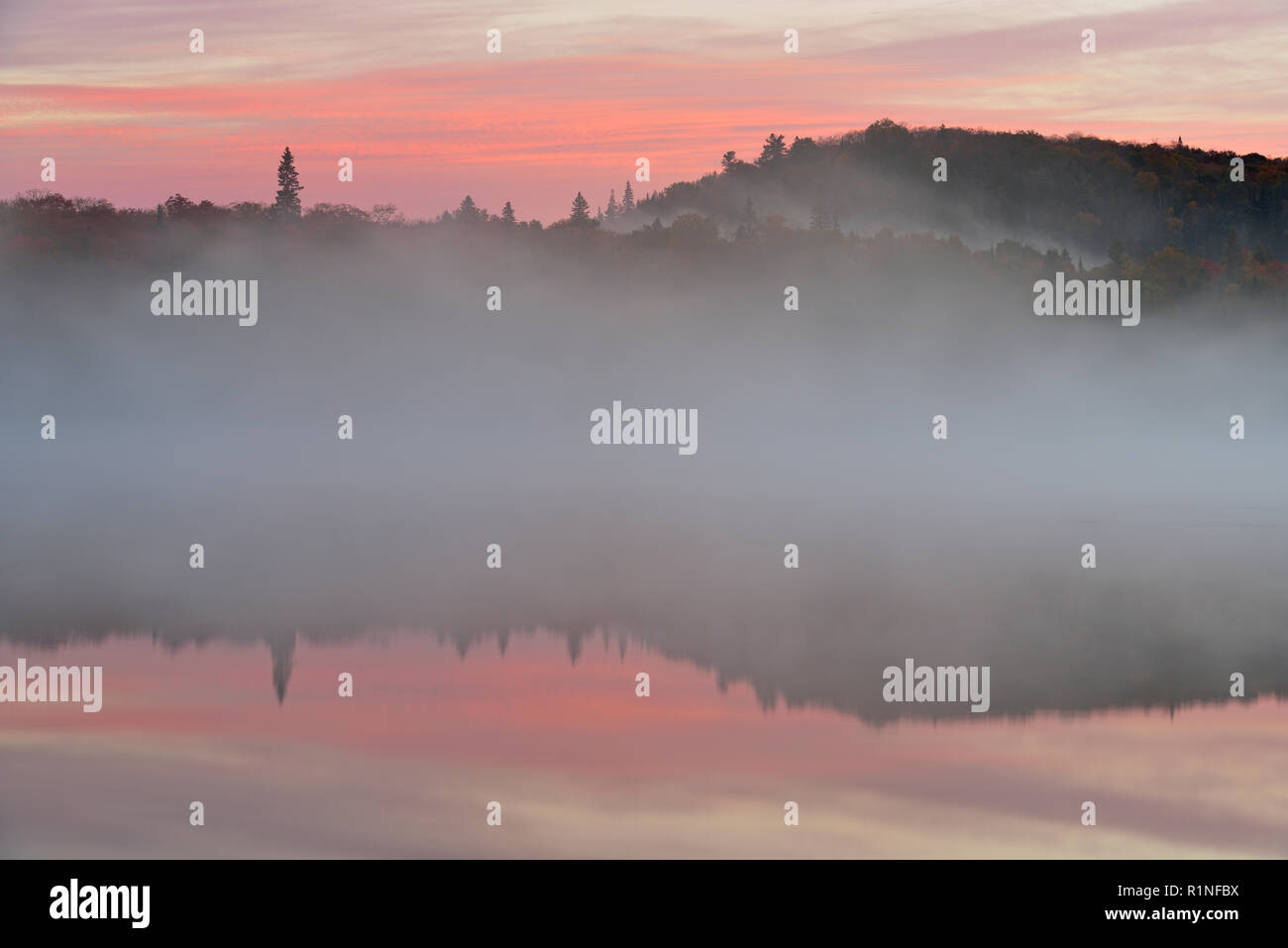 Kenny Lake at dawn, Lake Superior Provincial Park, Ontario, Canada